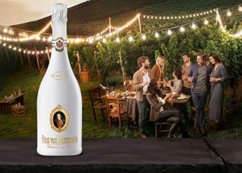 Fürst von Metternich Chardonnay Sekt, Trocken, Dry (6x0,75l) Rassiger Premiumsekt in hochwertiger weißen Glasflasche… – Bild 7