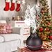 MZvul Essential Oil Diffuser, 400ml Wood Grain Ultrasonic Cool Mist Humidifier Aromatherapy Diffuser with 7 Color LED Light Waterless Auto Shut-Off for Home Yoga Office Spa Baby Bedroom- Dark Brown