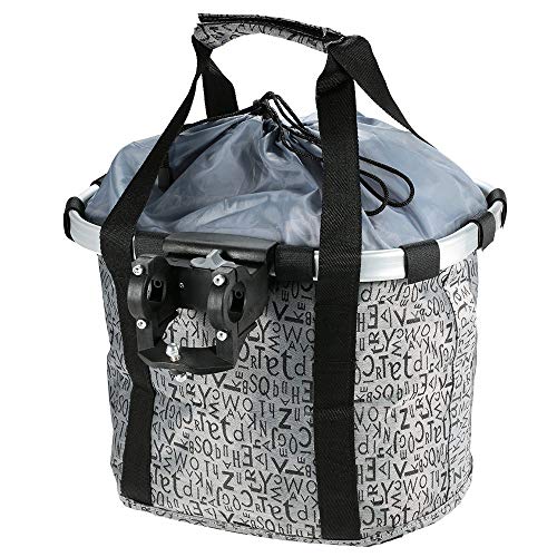 image for GLE2016 Bike Basket, Foldable Small Pet Cat Dog Carrier Front Removabl