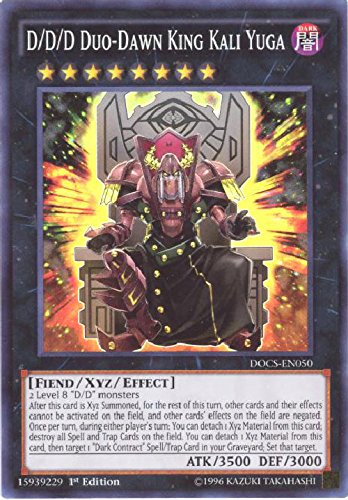 Yu-Gi-Oh! - D/D/D Duo-Dawn King Kali Yuga (DOCS-EN050) - Dimension of Chaos - 1st Edition - Super Rare