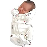 Aoswep - "I Love DAD Mum Lovely Solid Letters Printed Long-Sleeve Baby Jumpsuit