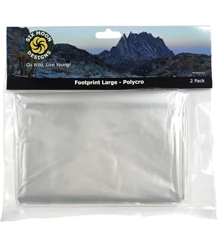 Six Moon Designs Polycro Footprint - Small Ultralight Tent Ground Cloth 2-Pack