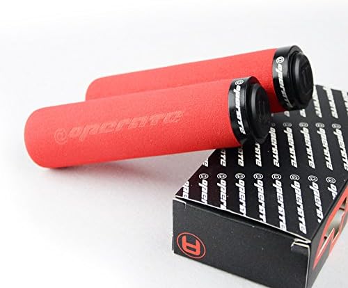 SportBike MTB Road Cycling Bicycle Handle Grips Mountain Bike Sponge Handlebar Grips Lock Soft Durable Parts (Red)