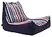 Big Joe Fiesta Cozumel Stripe Bean Bag, Multicolor Captain's Float
