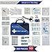 RELIEFCARE Nautical Essential Survival Medical First Aid Kit Bag – 200 Pcs – Supplies – Compact & Lightweight – Ideal as Home, Sports, Adventure, Hiking, Office