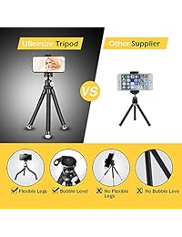 Phone Tripod Stand, Portable Cellphone Camera Tripod with Bluetooth Remote, Compatible with iPhone and Android Phone, Great for Selfies Vlogging Streaming Photography Recording