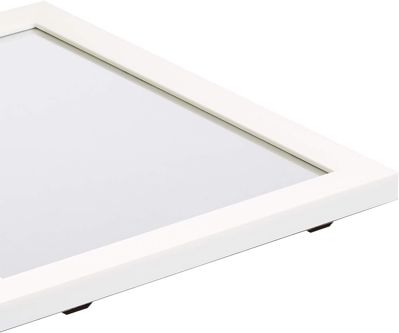 Basics Rectangular Wall Mirror 16" x 20" - Standard Trim, White: Home & Kitchen