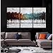 Gardenia Art - Colorful Forest Abstract Art 100% Hand Painted Contemporary Oil Paintings,3 Pcs/Set,16x24 inch,Unframed