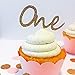 Gold Glitter One Cupcake Toppers - party supplies