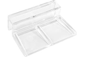 Cionyce 20 Pack Aquarium Lid Clips DIY Aquarium Lid Holder Clear Acrylic Fish Tank Support 6MM Aquarium Glass Holder(6MM)