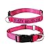 Moonsea Personalized Dog Collar,Custom Embroidered pet ID Collars with Hook Fastener Name Patch Tapes for XSmall, Small, Medium, Large Dogs (Collar with ID Patch)