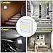 Semlos COB Led Night Lights, 200LM Portable Cordless Switch Lights with Magnetic and Adhesive, Easy to Install for Cabinet, Shelf, Kitchen, Garage, Storage Room, Night Reading, DIY(3 Pack)