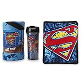 Superman Fleece Throw and Travel Mug Set