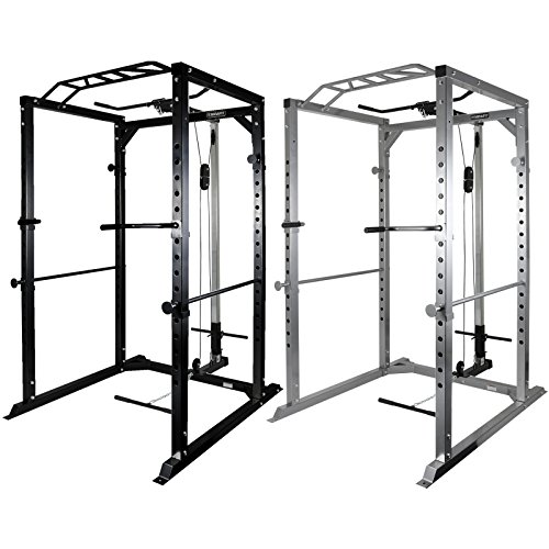 Mirafit Heavy Duty Olympic Power Cage & Cable System Black or Silver in Nepal at NPR 242570