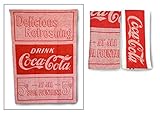 youngs Inc Jacquard Coca Cola Tea Towel Set of 2, Multi