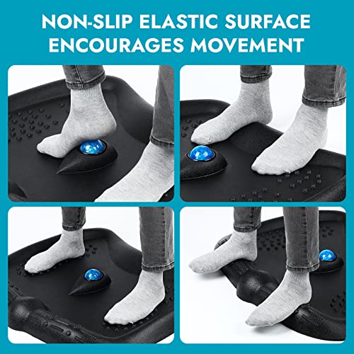 Standing Desk Mat, RUMIA Anti Fatigue Mat with Foot Massage Roller Ball