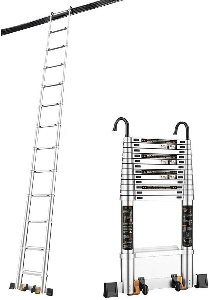 Ladder,Portable Extension Ladder, MultiPurpose Attic Extension Ladder
