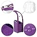 Makeup Brush Bag Travel Brushes Case Pouch Organizer Holder Dustproof for Women and Girls (Purple)