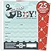 Koko Paper Co It’s A Boy Nautical Baby Shower Invitations with Tear-Off Diaper Raffle Tickets. 25 5x7 Fill in The Blank Style Invites with White A7 Envelopes.