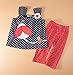 stylesilove Baby Girls Sleeveless Tunic and Red Pants 2-pc (90/12-18 Months)