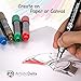 Paint Markers by Artistic Delta - Set of 12 Medium Point Oil-based Art Pens - Assorted Quick-Dry Opaque Colors with Matte Finish - Durable Case - For Use on Glass, Rock, Wood, Ceramic, Plastic, Metal