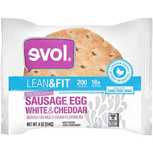 EVOL Chicken Apple Sausage, Egg White and Cheddar Breakfast Sandwich, 16 Grams of Protein Per Serving, 4 Ounce (Frozen) - Thumbnail 6