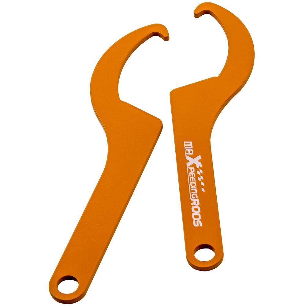 2x Steel Adjustment Tool Steel Spanner Wrench for Aftermarket Coilover