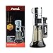 Torch Lighter 2 Pack,Triple Jet Flame Lighter,Refillable Fluid Gas Butane Lighters-Butane Not Included (Black & Beige)