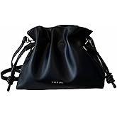 UICIOP Ladies' fashionable minimalist bag, drawstring bucket bag, single shoulder crossbody bag, pleated bag