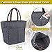 BALORAY Lunch Bag for Women Lunch Tote Bag Insulated Lunch Bags Lunch Tote Bag Snacks Organizer for Women Men Adults Work Picnic Hiking Beach Fishing (G-199L Grey)