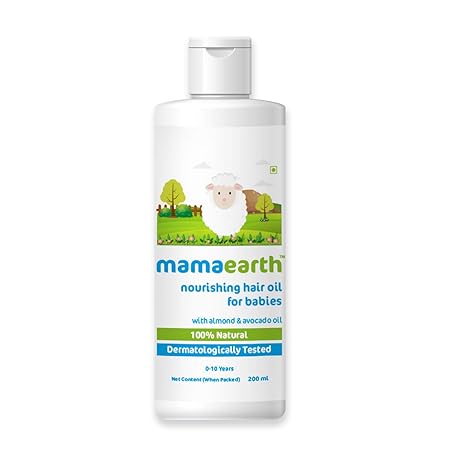 Mamaearth Nourishing Baby Hair Oil, with Almond & Avocado Oil - 200 ml