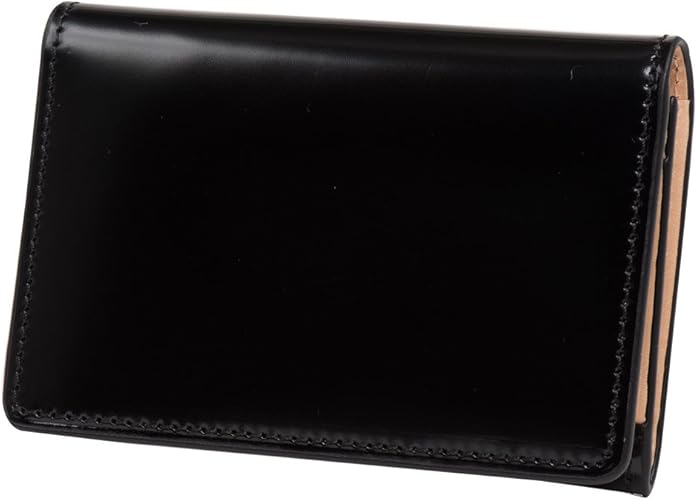 Amazon フライングホース Flying Horse 名刺入れ 名入れ刻印無料 コードバン レザー使用 カードケース メンズ 01 ブラック Flying Horse フライングホース 名刺入れ