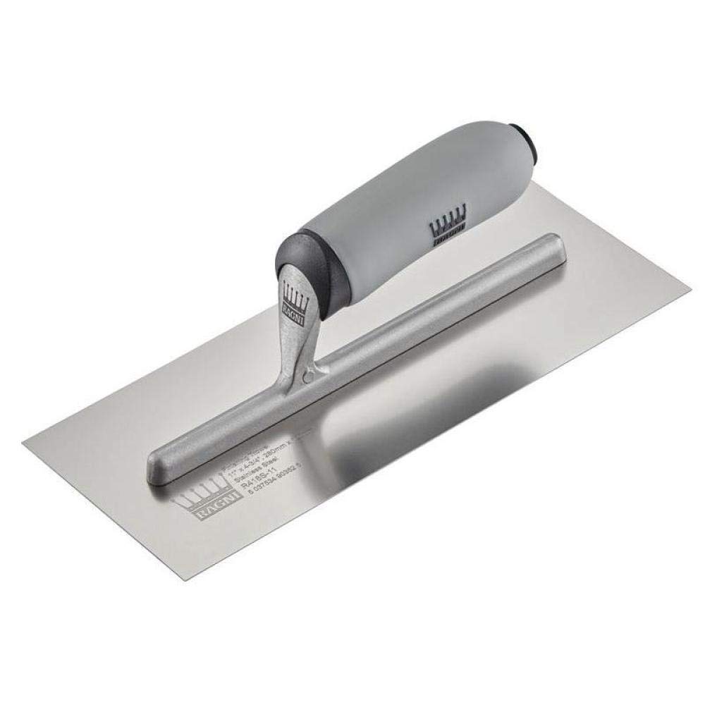 Ragni R418S-11 Stainless Steel Plasterers Finishing Trowel 11in