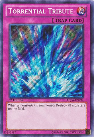 Yu-Gi-Oh! - Torrential Tribute (LCJW-EN294) - Legendary Collection 4: Joey's World - 1st Edition - Secret Rare