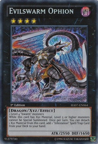 Yu-Gi-Oh! - Evilswarm Ophion (HA07-EN064) - Hidden Arsenal 7: Knight of Stars - 1st Edition - Secret Rare