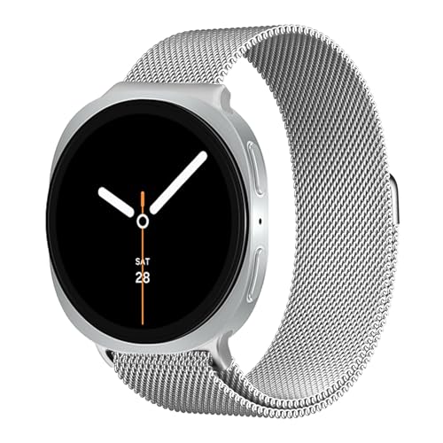 Milanese Magnetic Bracelet for Samsung Galaxy Watch 8 Bracelet 40 mm 44 mm/8 Classic 46 mm Women / Men, Stainless Steel Metal Loop Bracelets for Samsung Galaxy Watch 8 Classic Bracelet 46 mm/8 44 mm 40 mm