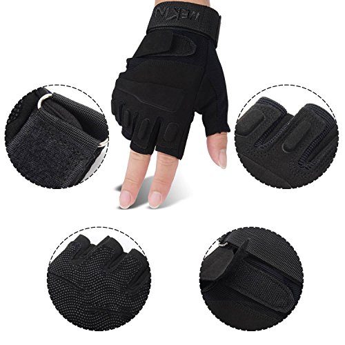 Wekin Tactical Gloves Full/Half Finger for Cycling Motorcycle Hiking Camping Powersports Airsoft Paintball - Thumbnail 5