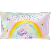 Care Bears Classic Retro Beauty Silky Satin Standard Reversible Pillowcase Cover 20x30 for Hair and Skin, (Officially Licensed Product) by Franco Collectibles