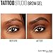 Maybelline TattooStudio Longwear Waterproof Eyebrow Gel Makeup for Fully Defined Brows, Spoolie Applicator Included, Lasts Up To 2 Days, Light Blonde, 0.23 Fl Oz (Pack of 1)