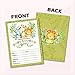 Deluxe Safari Jungle Baby Shower Invitations Gender Neutral for Boys, Girls, or Twins, Kids Party Card Supplies, 20 Double Sided Large 5 x 7 Flat Fill In Invites with Green Envelopes