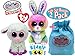 TY Beanie Boos 2017 Easter Collection Bubby (Multi-color Bunny) & Twinkle (Cream Color Lamb) Gift Set Basket Bundle with Bonus 