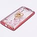 ZHFLY secret Garden TPU Case compatible LG G Stylo mobile phone,Glitter Bumper Bling Butterfly Soft Silicone Flip Back Cover + Love Heart Ring Stand for LG G Stylo, G4 Stylus, Rose Gold Bumper +Stand