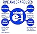 OnlineEEI Base Plate, Zinc Coated Steel, for use with Pipe and Drape System, 14