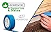3 Pack Painters Tape, Professional Blue Tape for Multi Surfaces, Eco Friendly 21 Day Clean Easy Removal, Contractor Grade Masking Tape, Package of 3 Rolls 1.41