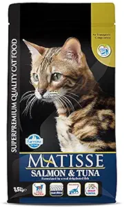 FARMINA Matisse Dry Cat Food, Adult, 1.5-kg, Salmon and Tuna