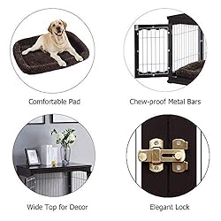 unipaws Furniture Style Dog Crate for Medium Large