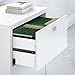 Bush Business Furniture Echo Lateral File Cabinet in Pure White with Satin Silver Handles, Home Office Storage for Letter, Legal, and A4-size Documents