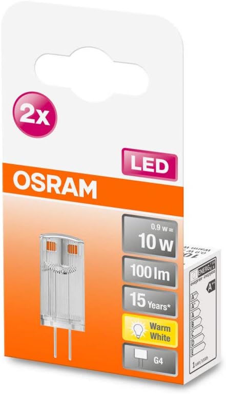 OSRAM Pack of 20 x LED PIN 12 V, Clear, Set of 20 Lamps - Image 4
