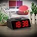KWANWA Alarm Clock, Dual Alarm, 2-Level Alarm Volume, 3-Level Led Brightness, 12/24Hr, Snooze, Battery Operated, Clock for Bedroom, Kitchen
