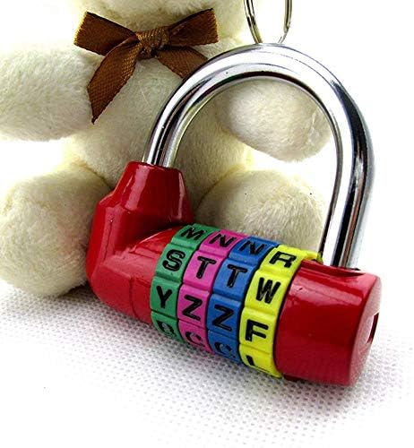 南京錠盗難防止ロック 4桁のアルファベットの組み合わせロックジムのワードローブロック